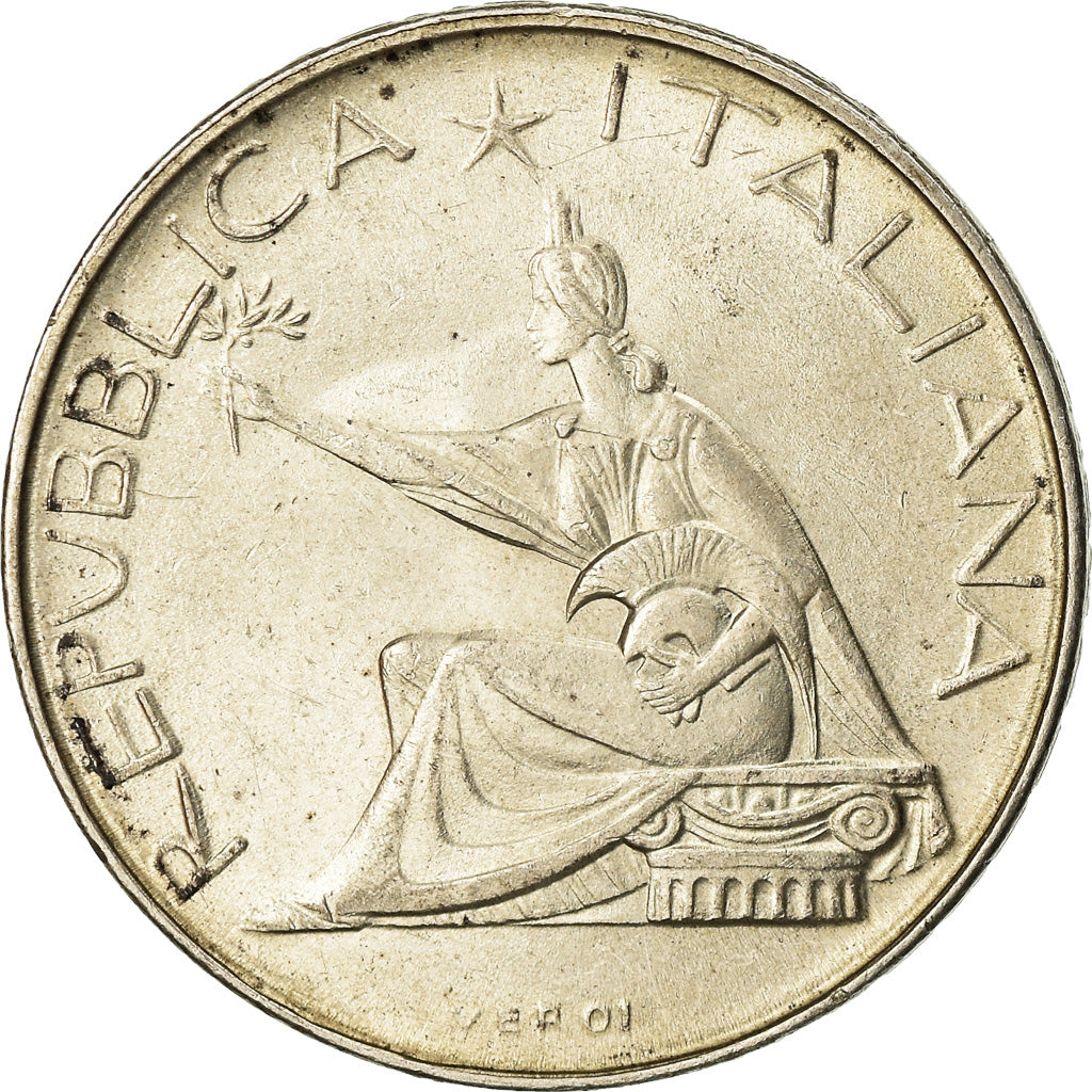 Coin, Italy, 500 Lire, 1961, Rome, AU(55-58), Silver, KM:99