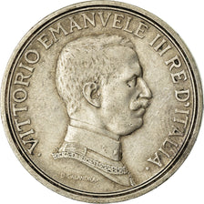 Coin, Italy, Vittorio Emanuele III, 2 Lire, 1914, Rome, EF(40-45), Silver, KM:55