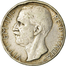 Coin, Italy, Vittorio Emanuele III, 10 Lire, 1929, Rome, VF(20-25), Silver