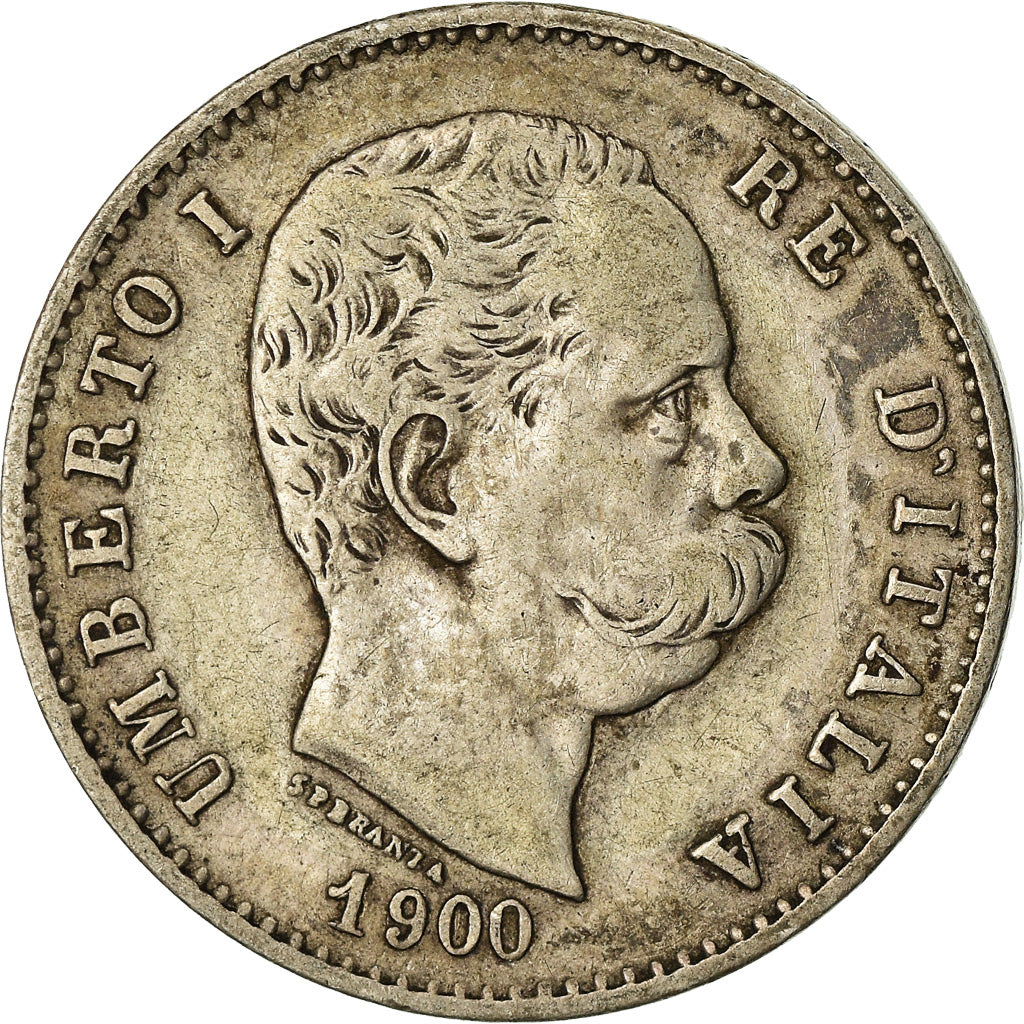 Coin, Italy, Umberto I, Lira, 1900, Rome, EF(40-45), Silver, KM:24.1