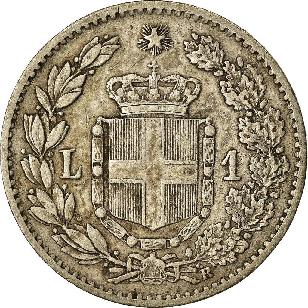 Coin, Italy, Umberto I, Lira, 1900, Rome, EF(40-45), Silver, KM:24.1