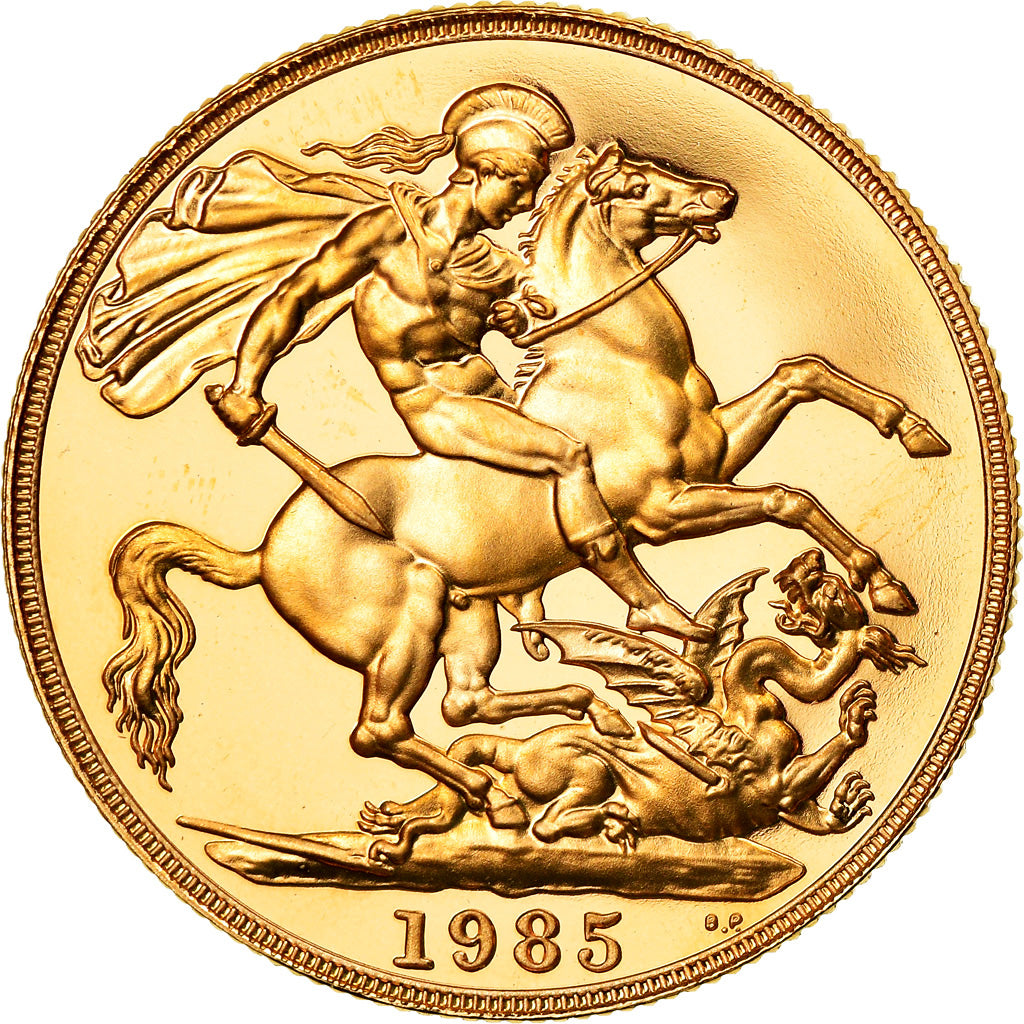 Monnaie, Grande-Bretagne, Elizabeth II, 2 Pounds, 1985, FDC, Or, KM:944