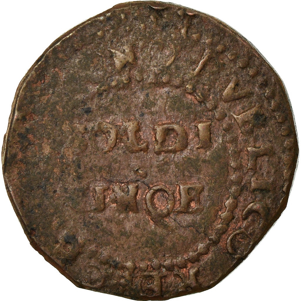 Coin, ITALIAN STATES, CORSICA, Theodor, 5 Soldi, 1736, Orezza, VF(30-35)