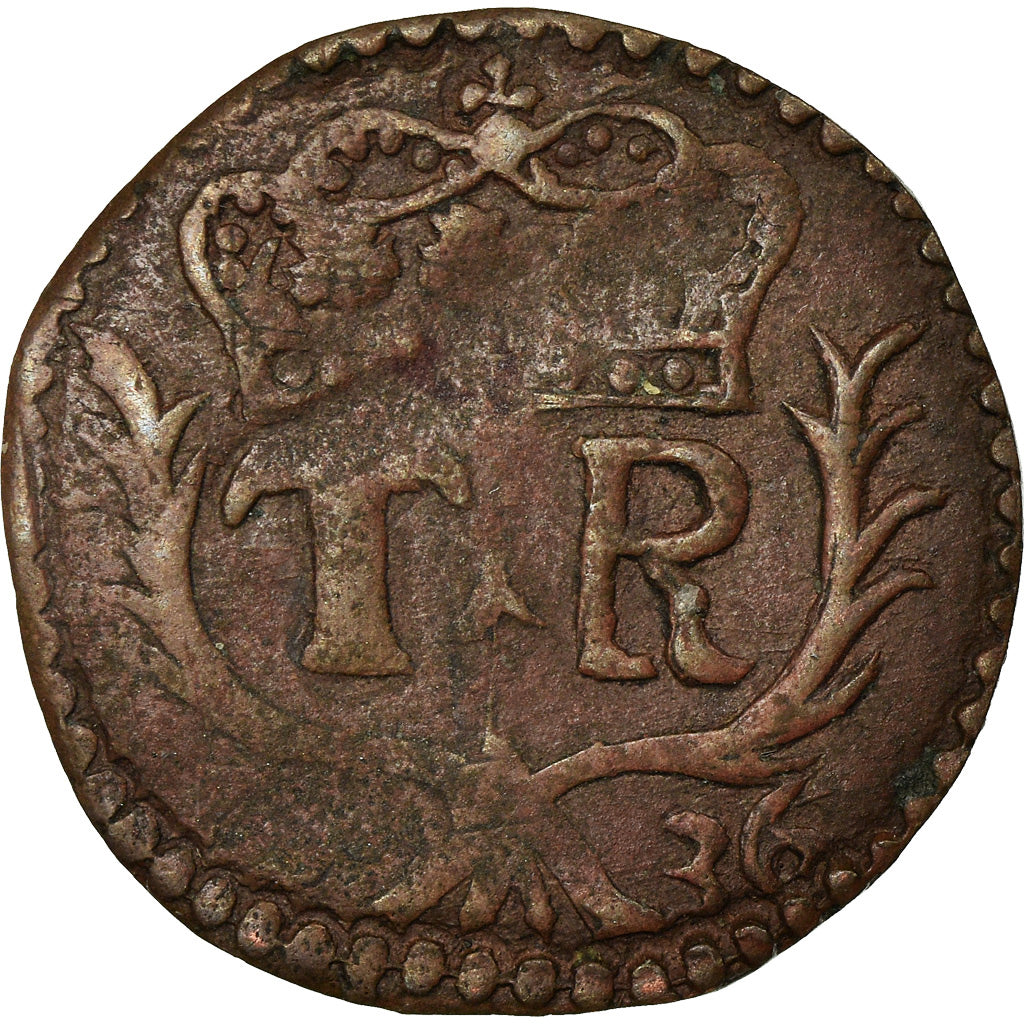 Coin, ITALIAN STATES, CORSICA, Theodor, 5 Soldi, 1736, Orezza, VF(20-25)