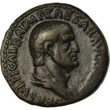 Moneta, Galba, As, 68-69, Roma, EF(40-45), Miedź, RIC:501