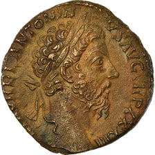 Moneta, Marcus Aurelius, Sestertius, 178, Roma, AU(50-53), Miedź, RIC:1227