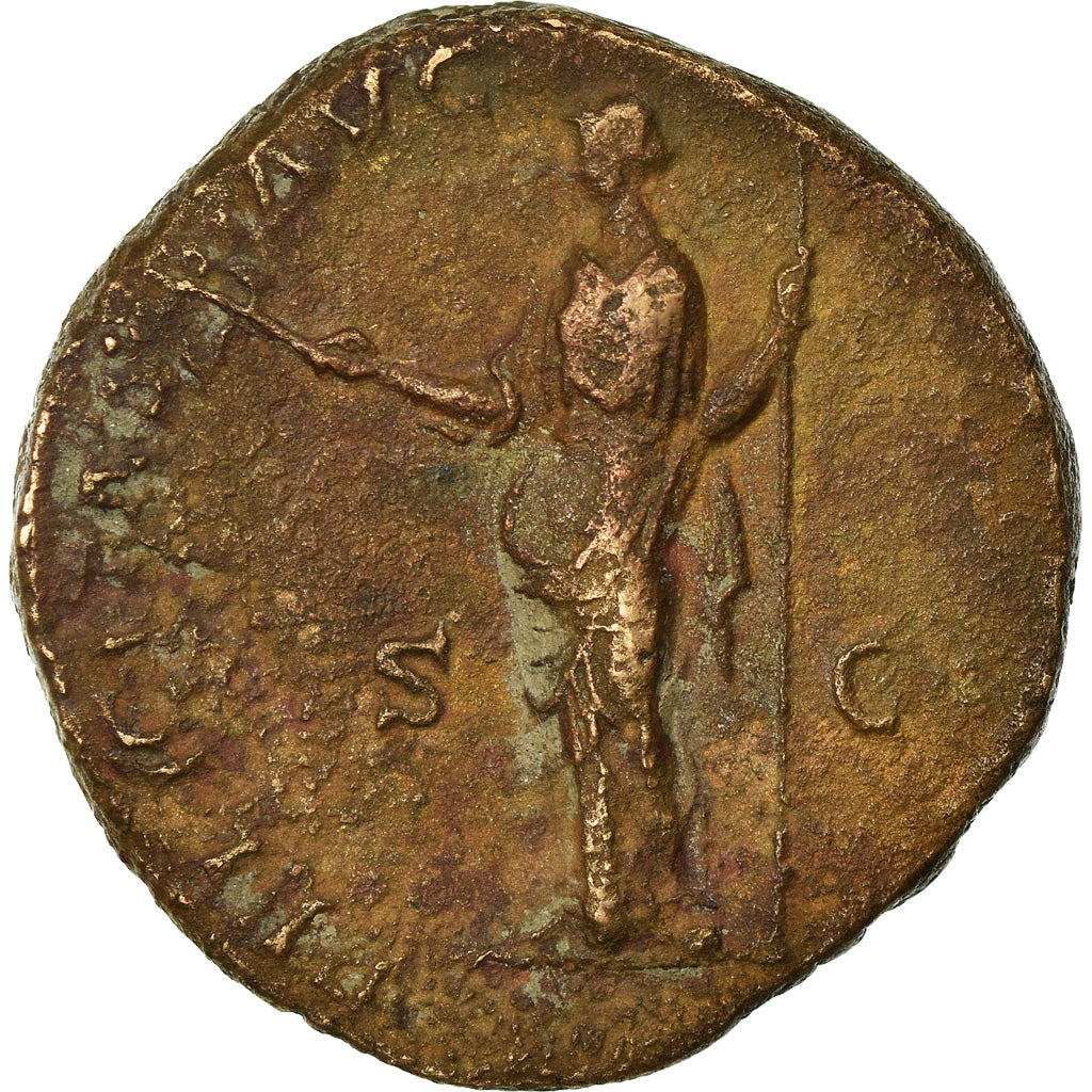 Coin, Marcus Aurelius, Sestertius, 178, Roma, AU(50-53), Copper, RIC:1227