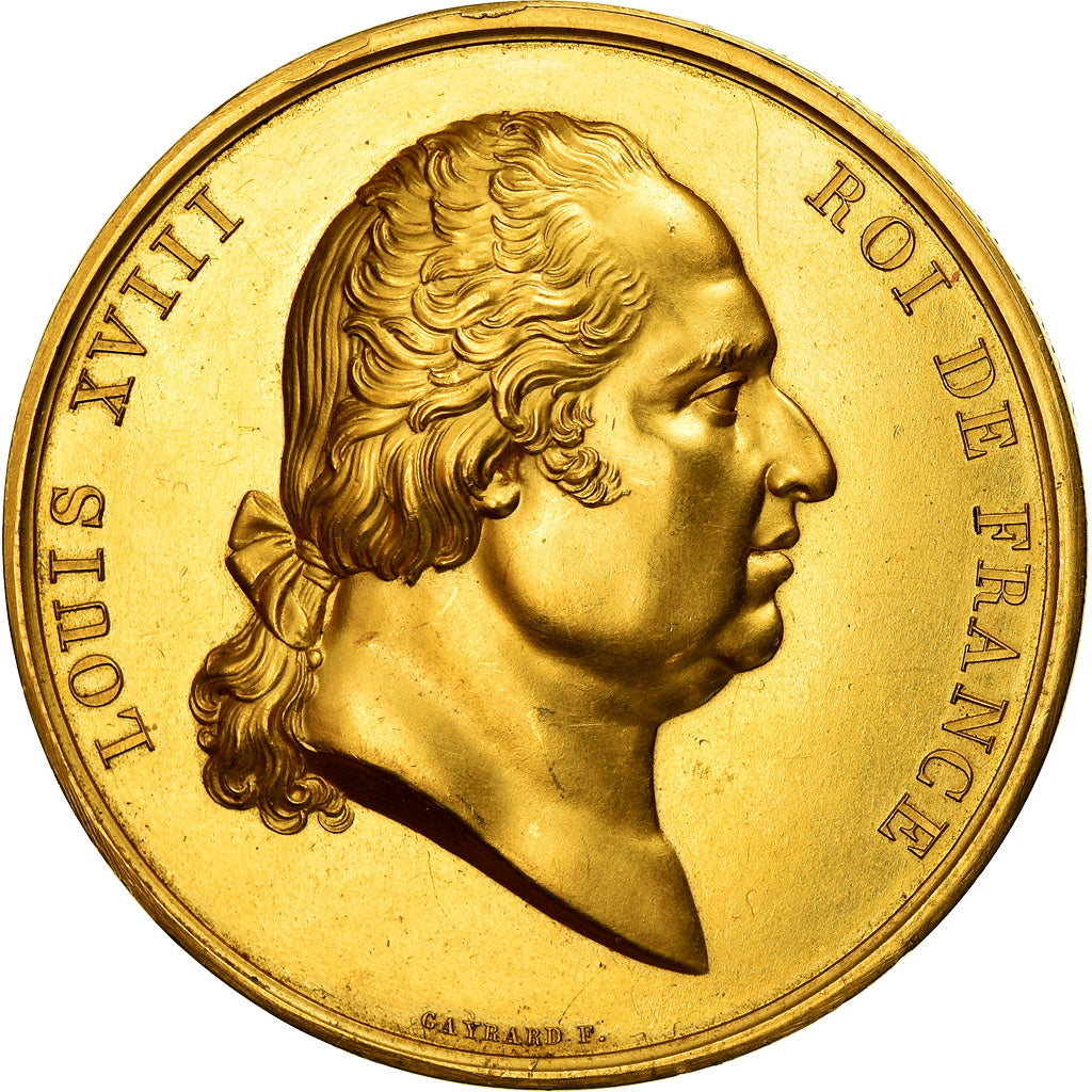 França, Medal, Luís XVIII, Encouragements et Récompenses, 1823, Gayrard