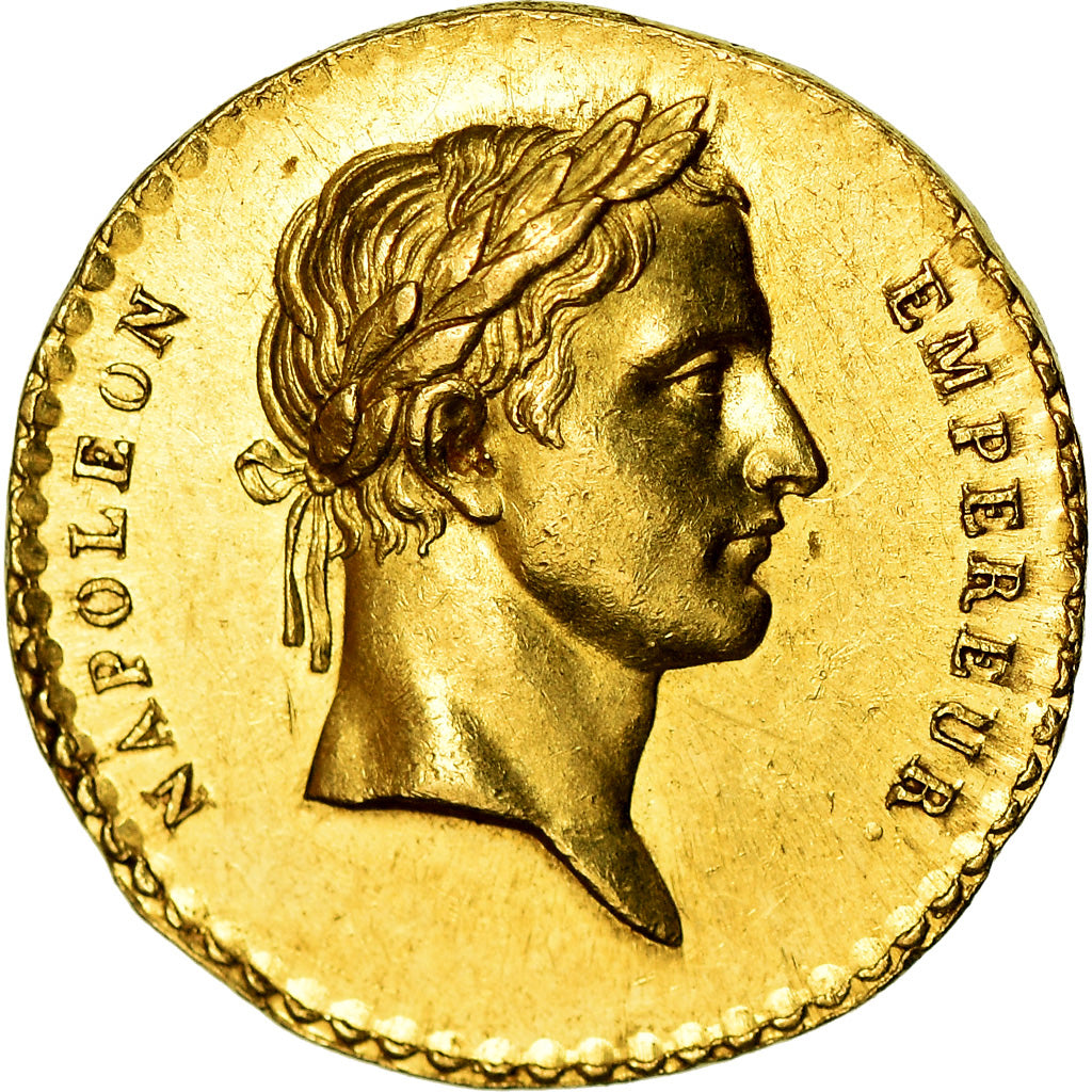 Francja, Quinaire, Napoleon I, Quinaire du sacre, Historia, 1804, MS(63), Złoto