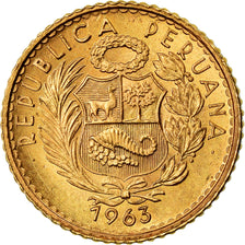 Münze, Peru, 5 Soles, 1963, Lima, UNZ, Gold, KM:235