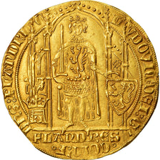Monnaie, Belgique, Louis II de Mâle, Franc à pied, Gand, SPL, Or, Delmonte:464