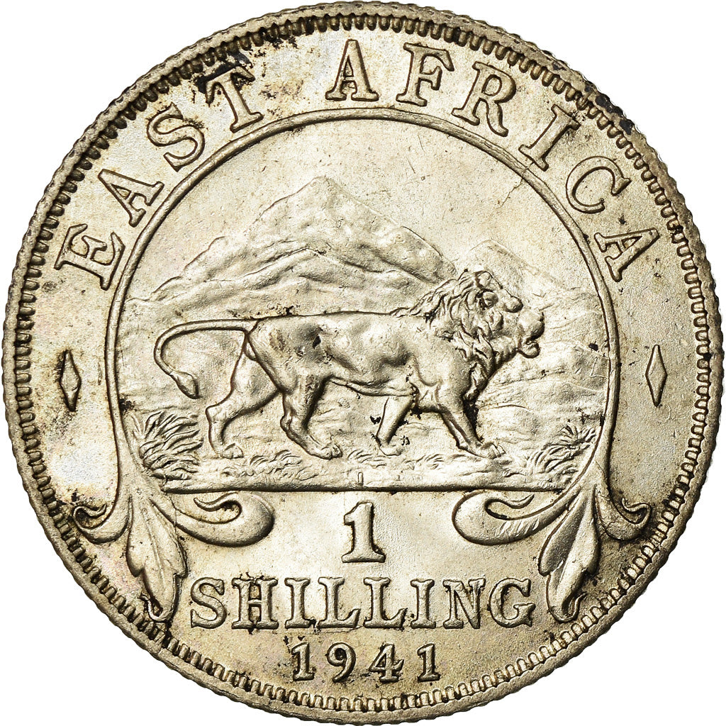 Coin, EAST AFRICA, George VI, Shilling, 1941, MS(63), Silver, KM:28.2