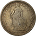Münze, Schweiz, 2 Francs, 1886, Bern, S, Silber, KM:21