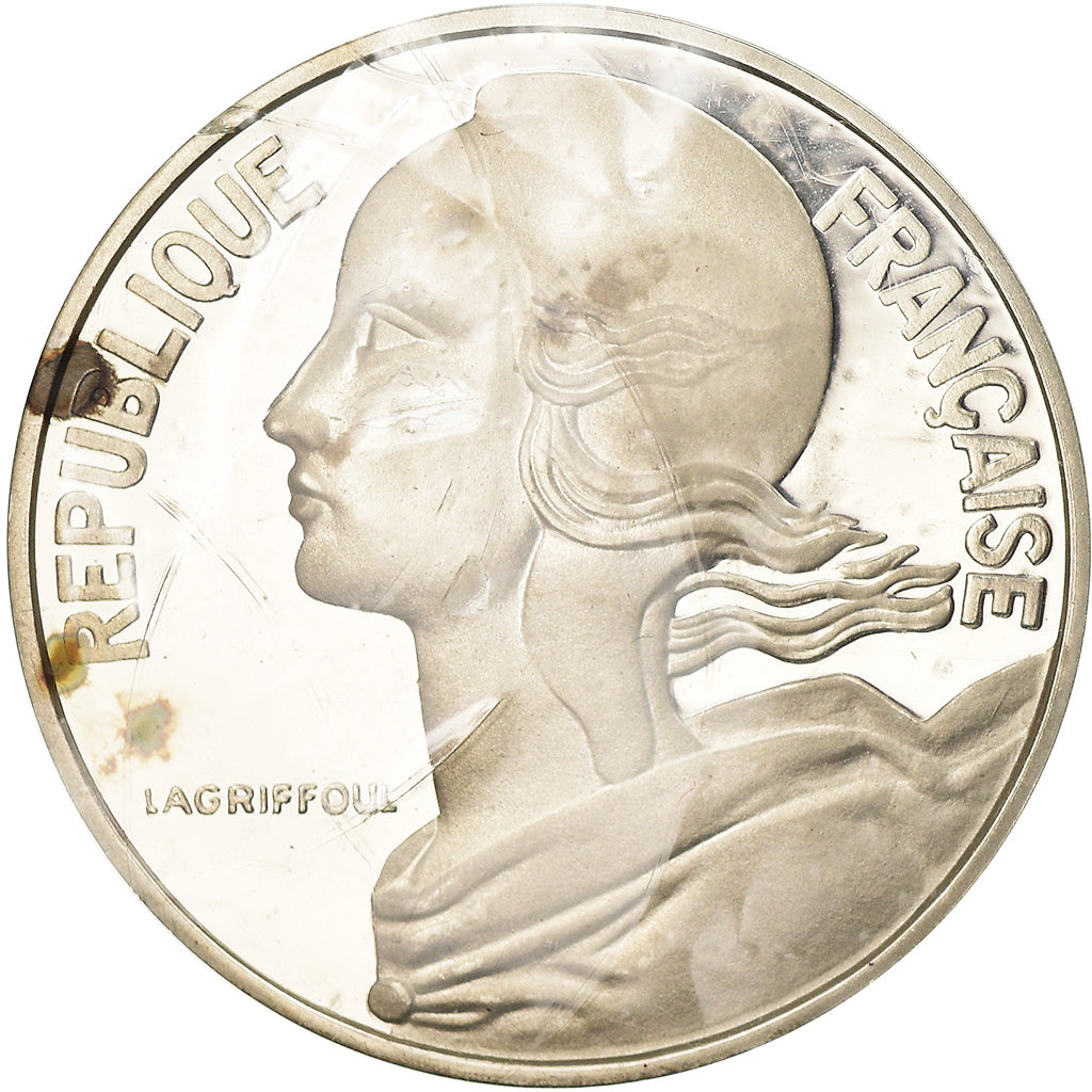 Coin, France, Marianne, 20 Centimes, 1977, Piéfort, MS(63), Silver, KM:P576