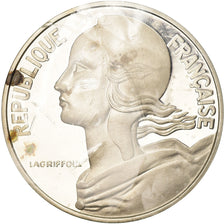 Coin, France, Marianne, 20 Centimes, 1977, Piéfort, MS(63), Silver, KM:P576