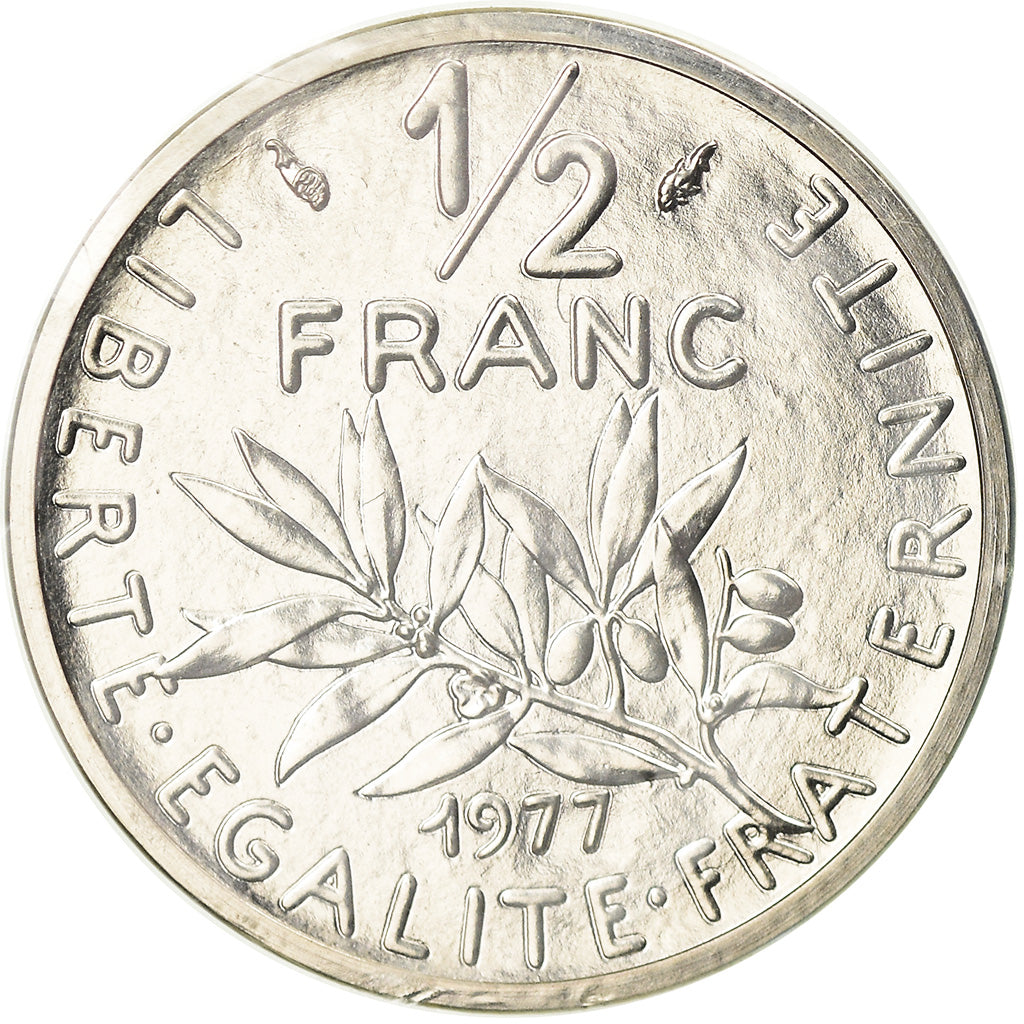 Monnaie, France, Semeuse, 1/2 Franc, 1977, Piéfort, FDC, Argent, KM:P579