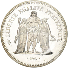 Moneta, Francja, Hercule, 50 Francs, 1977, Piéfort, MS(65-70), Srebro, KM:P590