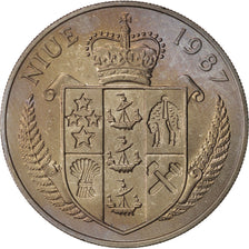 Coin, Niue, Elizabeth II, 5 Dollars, 1987, MS(63), Copper-nickel, KM:5