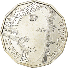 Coin, Israel, 1/2 New Sheqel, 1990, Stuttgart, MS(60-62), Silver, KM:209