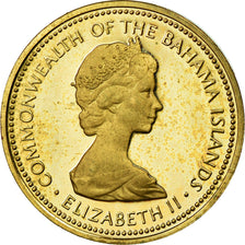 Moeda, Baamas, Elizabeth II, Cent, 1973, Franklin Mint, U.S.A., AU(55-58)