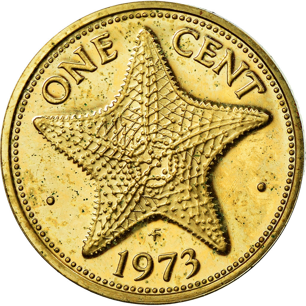 Coin, Bahamas, Elizabeth II, Cent, 1973, Franklin Mint, U.S.A., AU(55-58)