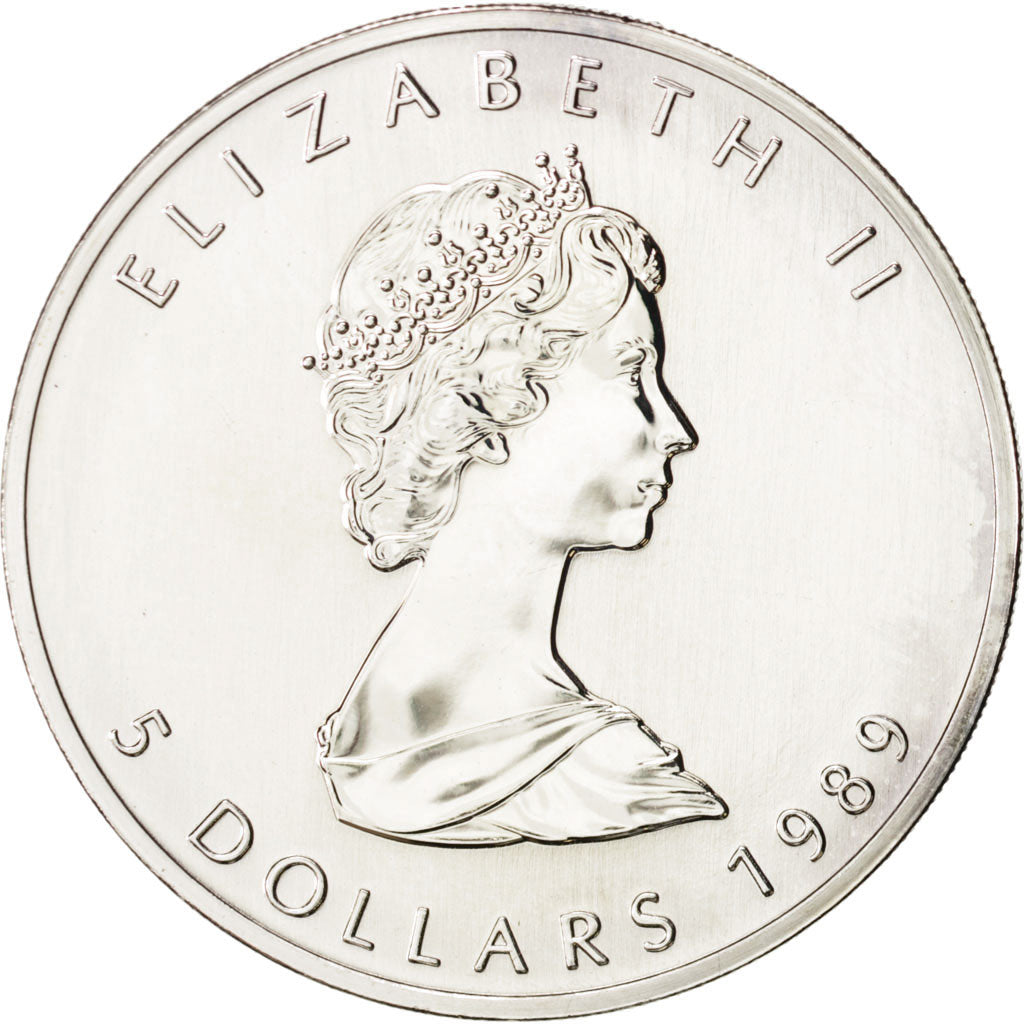 Coin, Canada, Elizabeth II, 5 Dollars, 1989, Royal Canadian Mint, Ottawa