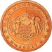 Monaco, 2 Euro Cent, 2001, Proof, MS(65-70), Copper Plated Steel, KM:168