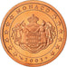Monaco, 5 Euro Cent, 2001, Proof, MS(65-70), Copper Plated Steel, KM:169