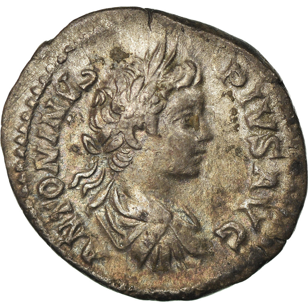 Monnaie, Caracalla, Denier, 202, Rome, TTB, Argent, RIC:124 b