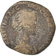Moneta, Crispina, Sesterzio, 180-182, Rome, MB, Bronzo, RIC:627b