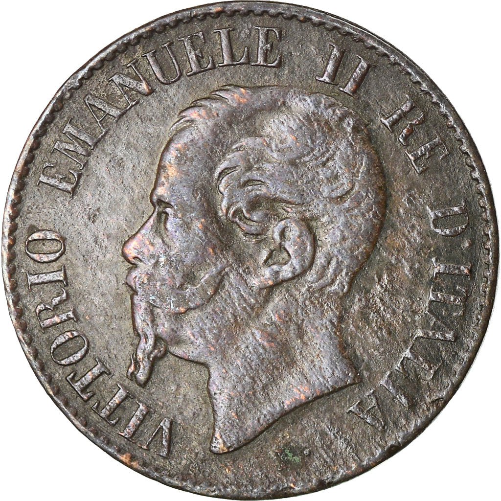 Moneta, Włochy, Vittorio Emanuele II, Centesimo, 1867, Milan, VF(30-35)