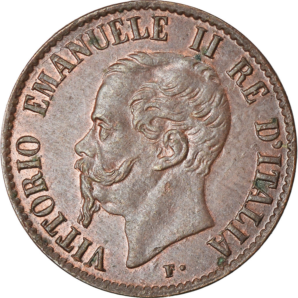 Coin, Italy, Vittorio Emanuele II, Centesimo, 1867, Milan, MS(60-62), Copper