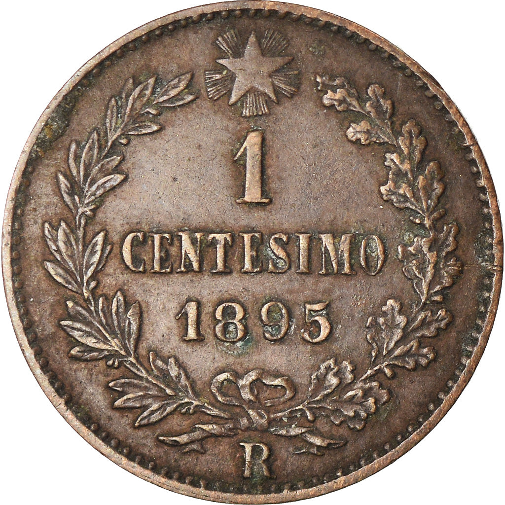 Coin, Italy, Umberto I, Centesimo, 1895, Rome, EF(40-45), Copper, KM:29