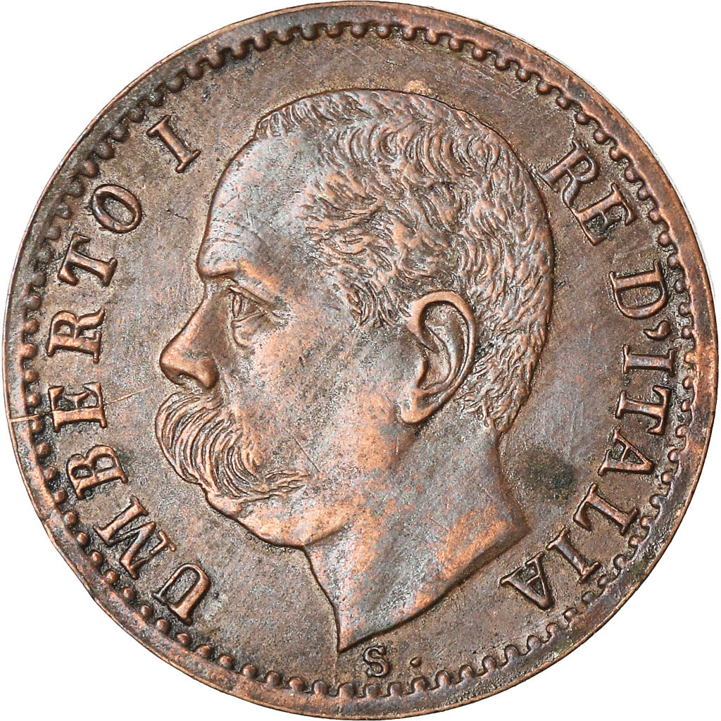 Coin, Italy, Umberto I, Centesimo, 1895, Rome, AU(50-53), Copper, KM:29