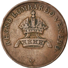 Coin, ITALIAN STATES, LOMBARDY-VENETIA, Centesimo, 1834, Venice, EF(40-45)