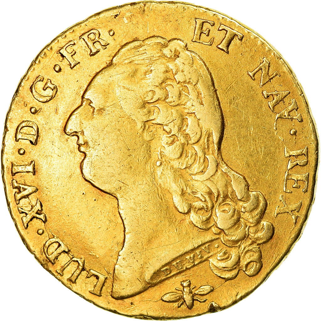 Moneta, Francja, Louis XVI, Double louis d'or à la tête nue, 2 Louis D'or