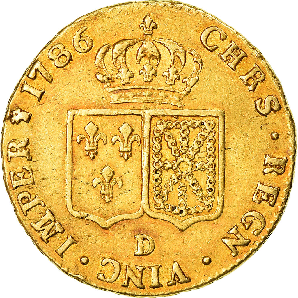 Moneta, Francja, Louis XVI, Double louis d'or à la tête nue, 2 Louis D'or