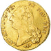 Moeda, França, Louis XVI, Double louis d'or à la tête nue, 2 Louis D'or