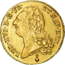 Moeda, França, Louis XVI, Double louis d'or à la tête nue, 2 Louis D'or