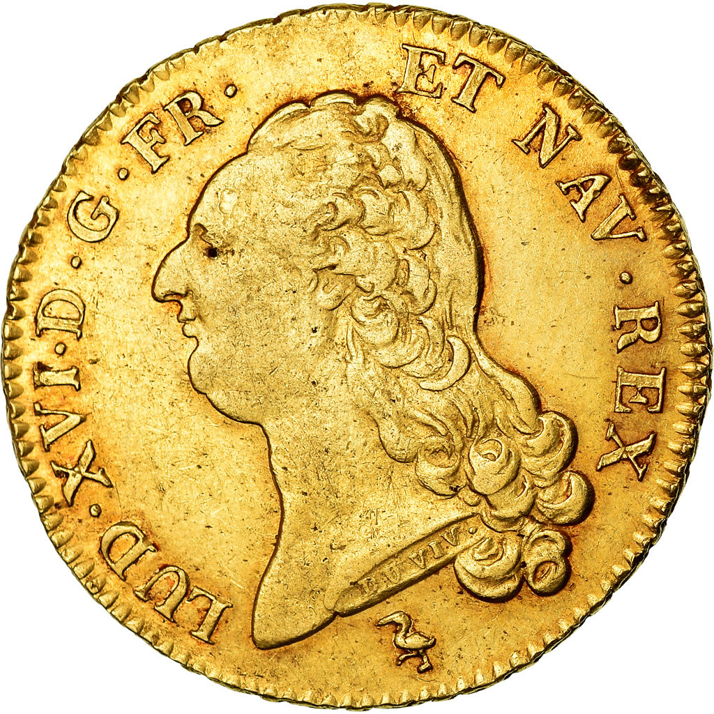 Moneta, Francja, Louis XVI, Double louis d'or à la tête nue, 2 Louis D'or