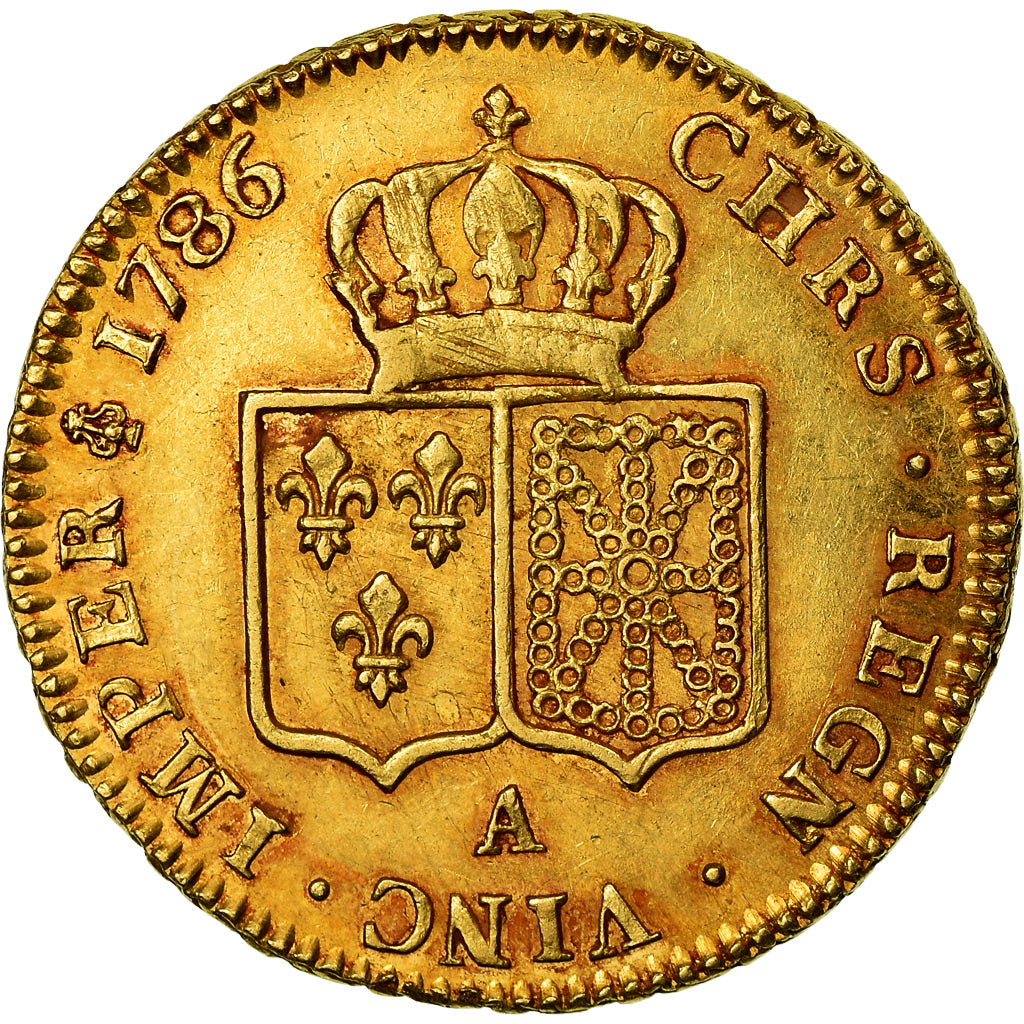 Moneta, Francja, Louis XVI, Double louis d'or à la tête nue, 2 Louis D'or