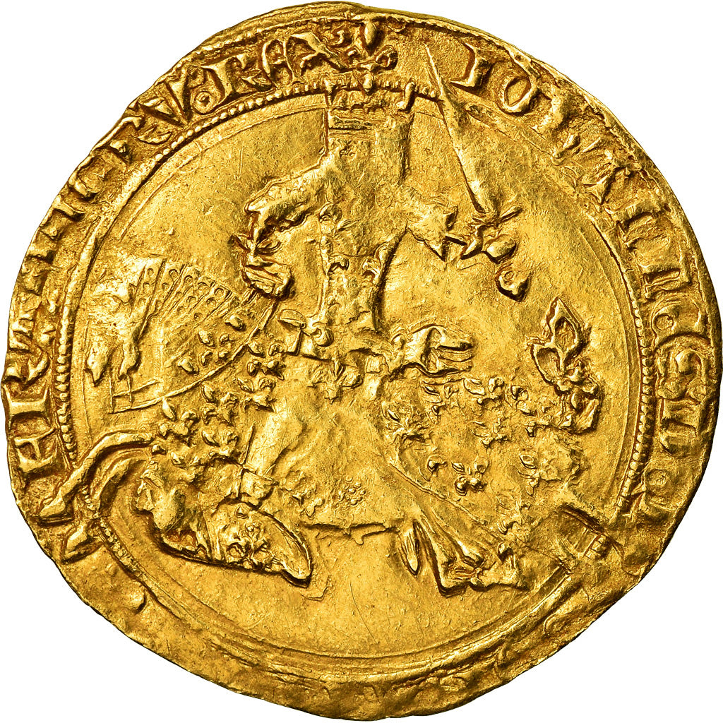 Monnaie, France, Jean II le Bon, Franc à cheval, TTB, Or, Duplessy:294