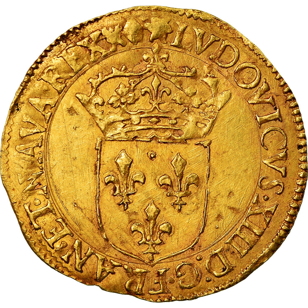 Monnaie, France, Louis XIII, Écu d'or, Ecu d'or, 1640, Aix, TTB, Or