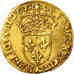 Coin, France, Henri III, Ecu, 1587, Paris, EF(40-45), Gold