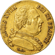 Monnaie, France, Louis XVIII, Louis XVIII, 20 Francs, 1815, Lille, TTB, Or
