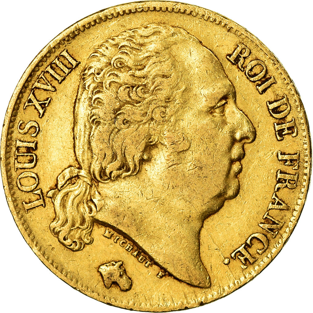 Münze, Frankreich, Louis XVIII, Louis XVIII, 20 Francs, 1819, Lille, SS, Gold