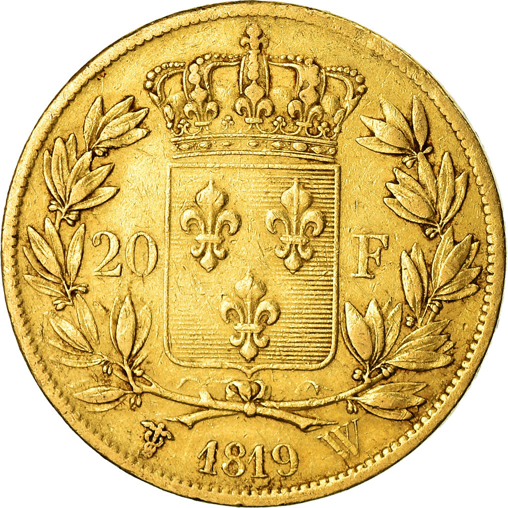 Münze, Frankreich, Louis XVIII, Louis XVIII, 20 Francs, 1819, Lille, SS, Gold