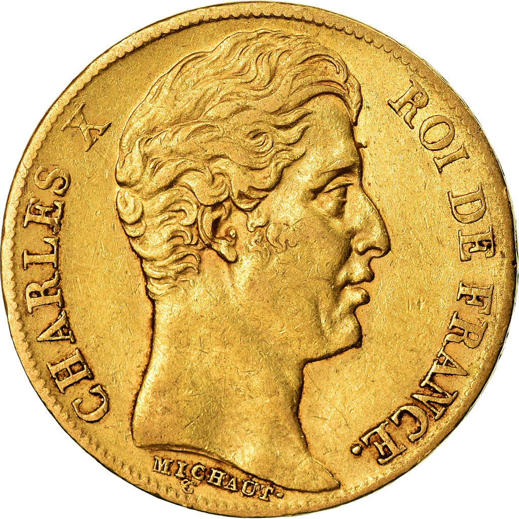 Münze, Frankreich, Charles X, 20 Francs, 1825, Paris, SS, Gold, KM:726.1