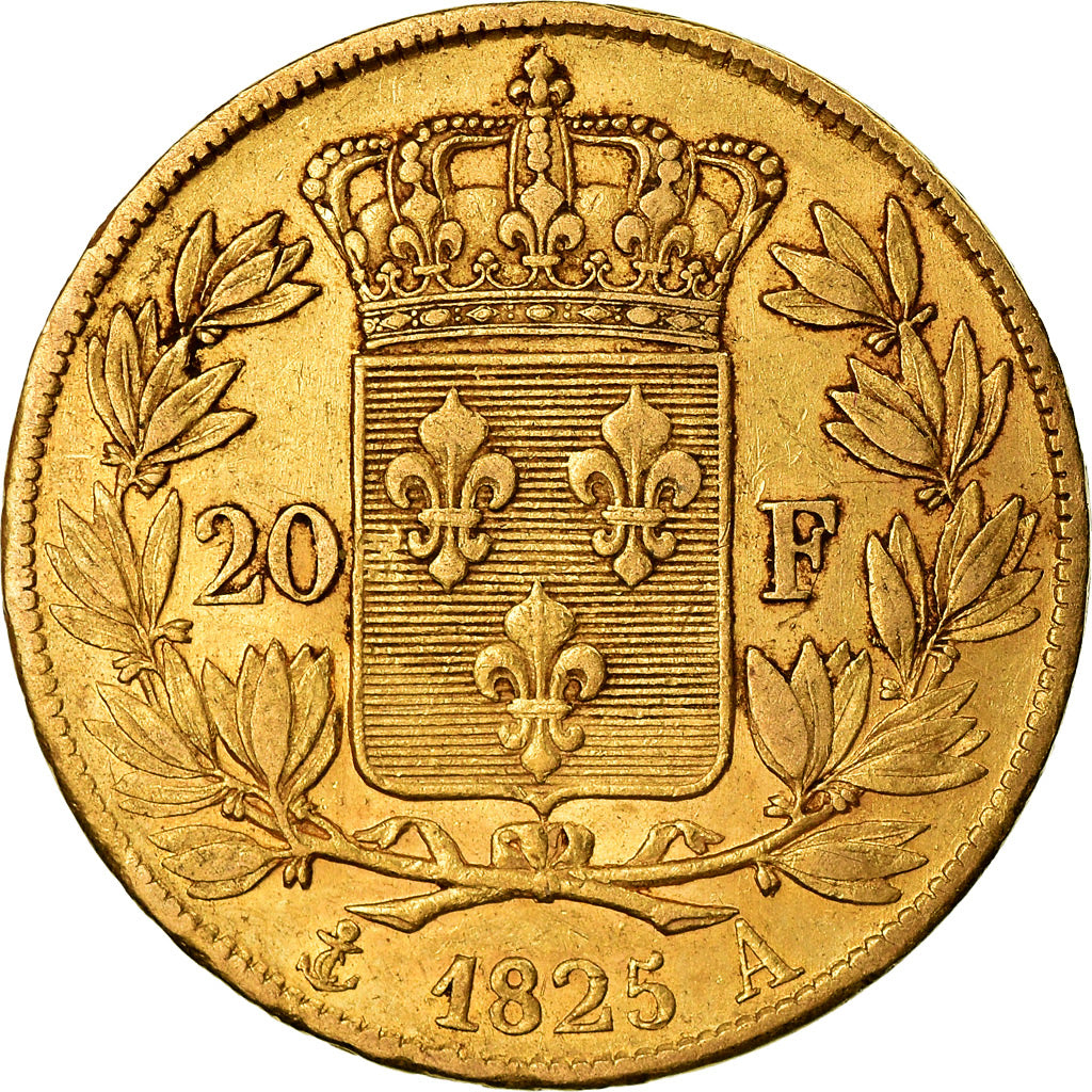 Münze, Frankreich, Charles X, 20 Francs, 1825, Paris, SS, Gold, KM:726.1