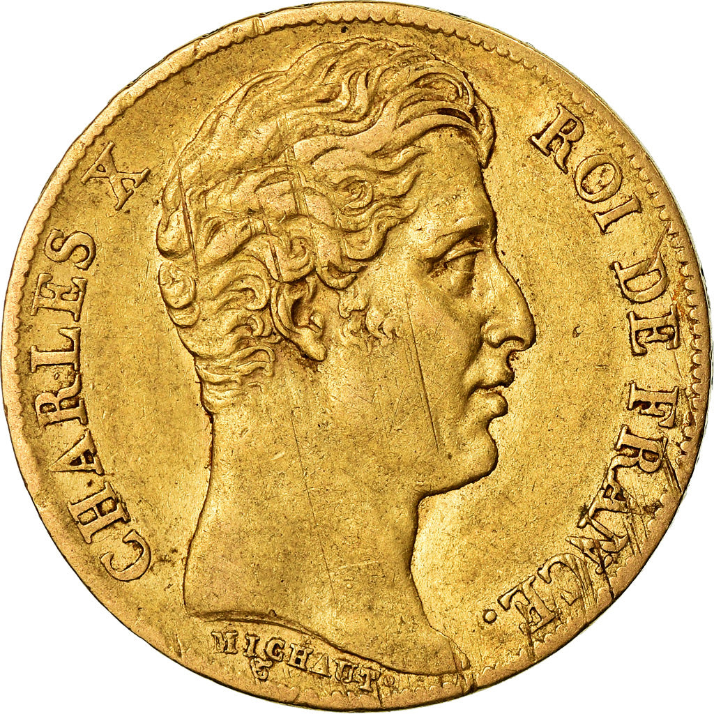 Coin, France, Charles X, 20 Francs, 1825, Paris, EF(40-45), Gold, KM:726.1